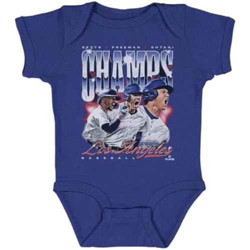 500 LEVEL Los Angeles One-Piece Infant Bodysuit - Los Angeles Baseball 2024 Champs Trio Vintage