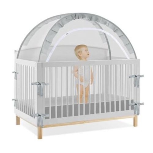 AMMER Pop Up Baby Crib Tent, Breathable Mesh Canopy Net for Safety, Prevents Climbing Out, Quick Installation and Mosquito Protection