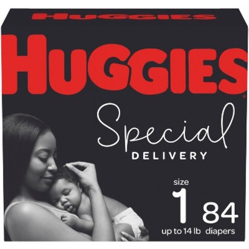 Huggies Special Delivery Hypoallergenic Diapers Super Pack - Size 1 (84ct)
