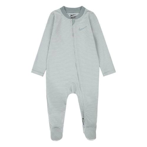 Newborn Baby Nike Striped Footed Coverall