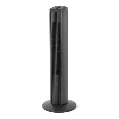 Mainstays 28 Inch 3-Speed Oscillating Tower Fan, Black, Model MSWMT24MB