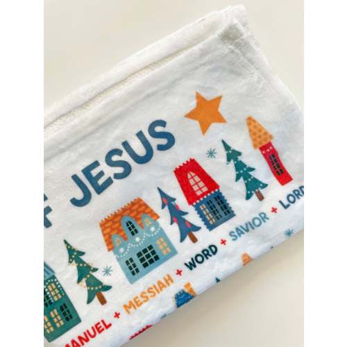 The Names of Jesus Velveteen Plush Blanket