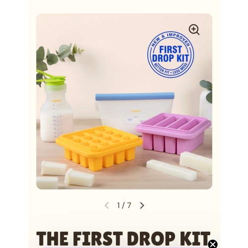 Boobcube milk freezer storage solution THE FIRST DROP KIT