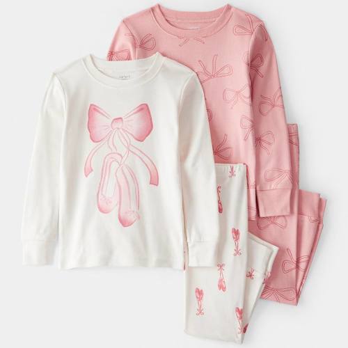 Baby & Toddler Girl Carter's 4-pc. Ballet Print Pajama Top & Pajama Pants Set