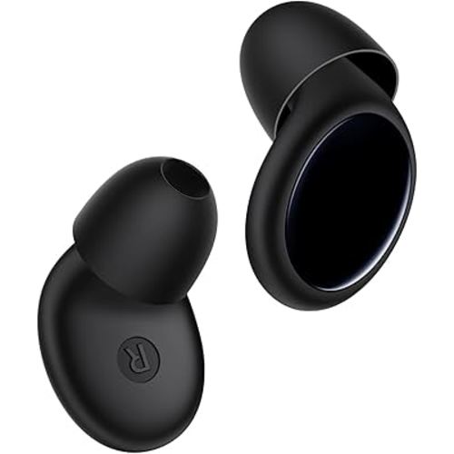 Ear Plugs for Sleeping 45dB Noise Cancelling Ear Plugs for Noise Reduction & Snoring, Concerts, Earplugs for Sleep, Sider Sleepers Airplane, Silicone Earplugs Reusable Concert Ear Plug +8Tip Black