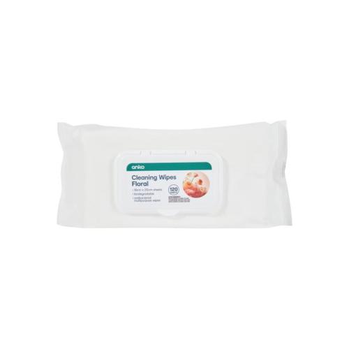120 Pack Cleaning Wipes - Floral