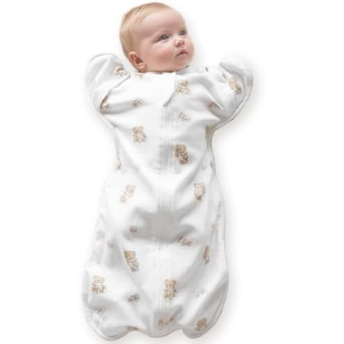 Newborn Swaddle Sack, IHDI Certified, Calms Startle Reflex, 100% Cotton Wearable Blanket, Newborn Essentials