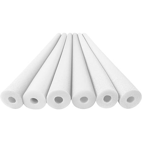 Play22 Pool Noodle Foam - Soft Large White Foam Noodle Tube, Multi-Purpose, Floating Training Device, Exercise Aid, Craft Projects