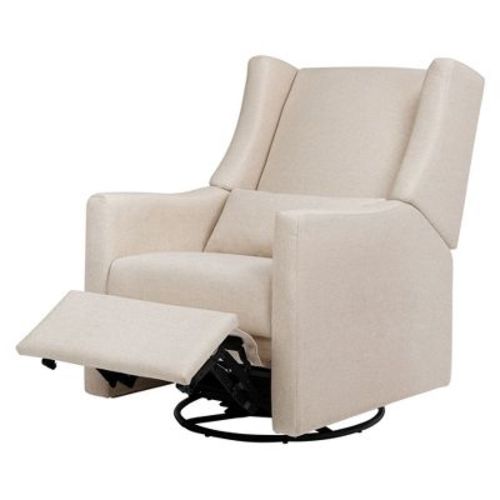 Babyletto Kiwi Electronic Recliner and Swivel Glider with USB port - Performance Beach Eco-Weave