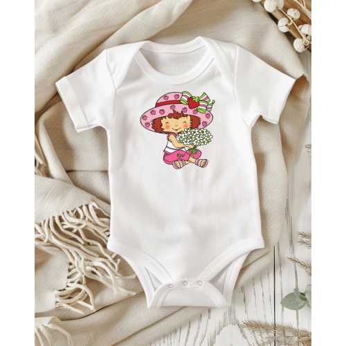 FREE SHIPPING OVER 35 Strawberry Baby Romper – Cute Summer Outfit for Infant & Toddler Girls