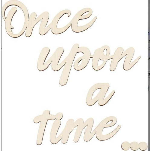 Wooden Sign Once upon a time Bedroom Home Wall Decor Wooden Props