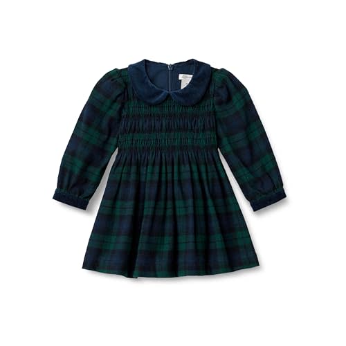 Amazon Essentials x Sofia Grainge Toddlers and Baby Girls' Long Sleeve Flannel Dress