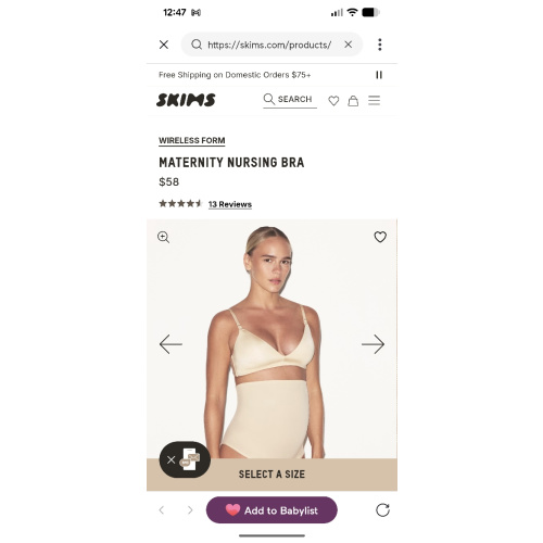 WIRELESS FORM MATERNITY NURSING BRA | SAND | SKIMS