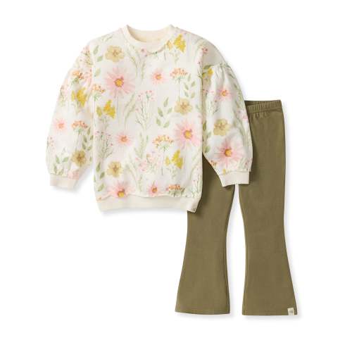 Wild Floral Organic Girl Sweatshirt Set – Burt's Bees Baby