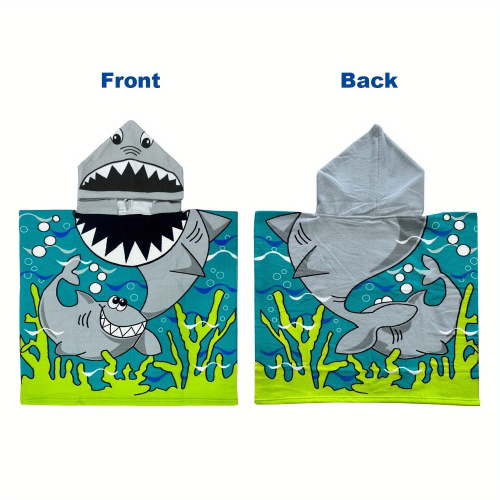 SDJMa Kids Hooded Towel Mermaid Dinosaur Shark Beach Towel with Hood Baby Bath Towel Wrap Hooded Towels Poncho Pool Bathrobe Summer Gifts for Toddler Boys Girls