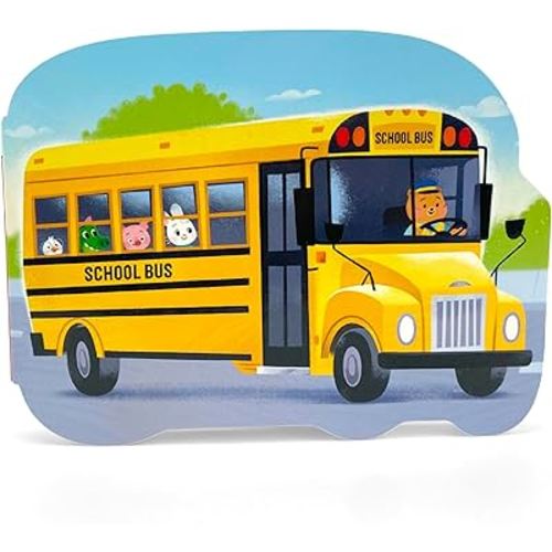 How a School Bus Works - Children's Shaped Board Book for Little Learners and School Bus Lovers