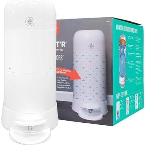 Prince Lionheart MY TWIST’R™ Diaper Disposal System | Outsmart Odors| Drop – Step - Done® | Easy to use | Designed to Last | High Capacity Bags | Personalize to Match Nursery