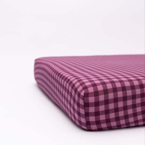 Plum Gingham Crib Sheet – Brave Little Ones