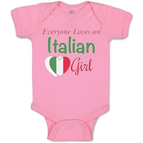 Cute Rascals Baby Bodysuit Everyone Loves An Italian Girl Funny Boy & Girl Baby Clothes Cotton