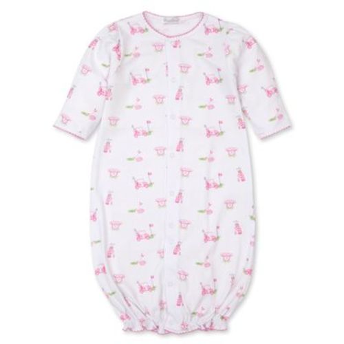 Kissy Kissy Girls Pink Longest Drive Golf Print Converter Gown