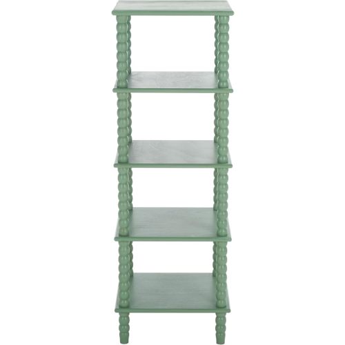 SAFAVIEH Home Collection Dilyn Sage Green 5-Tier Shelving Unit Bookshelf Etagere