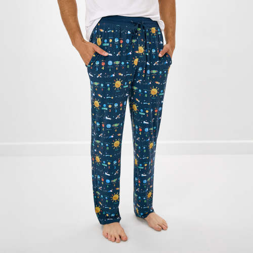 Solar Explorers Men's Pajama Pants | Little Sleepies