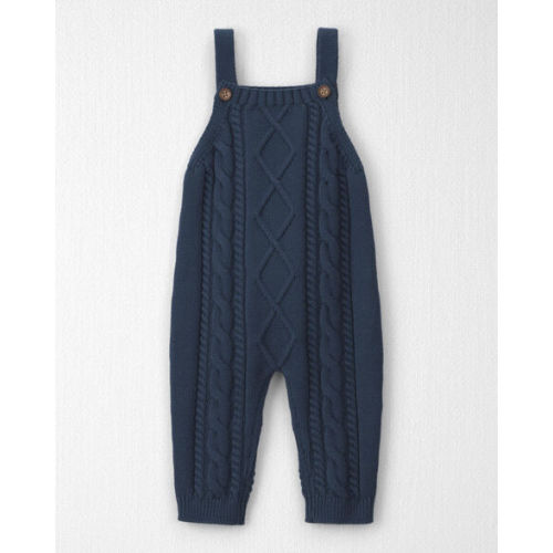 Baby Boy Organic Cotton Cable Knit Overalls - Little Planet | Carter's