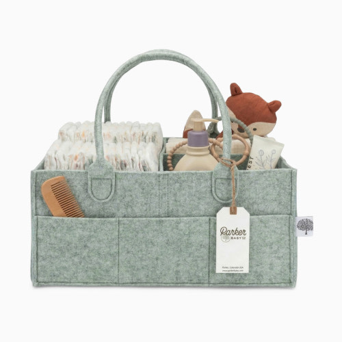 Parker Baby Co. Diaper Caddy - Sage Green, Large