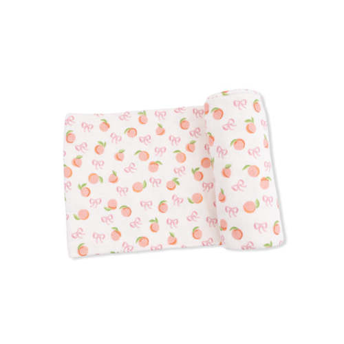 Little Peaches - Swaddle Blanket