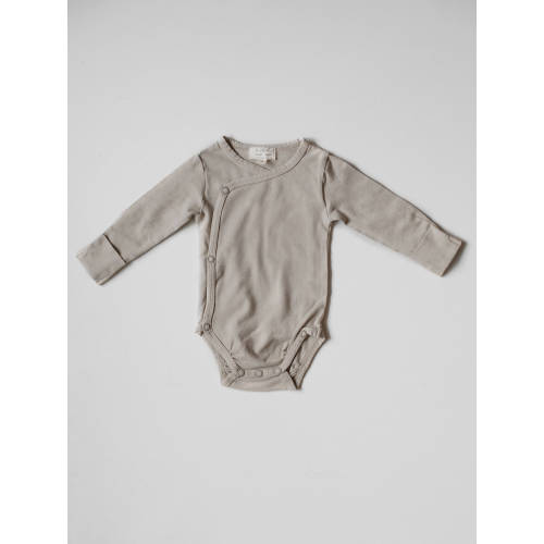 The Plant Dyed Kimono: Size: 0-3M / Color: Almond