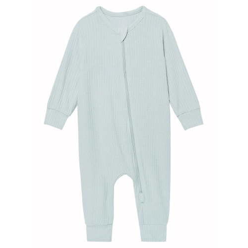 Modern Moments by Gerber Baby Neutral Super Soft Viscose Two-Way Zip Coverall, Sizes Newborn - 24 Months