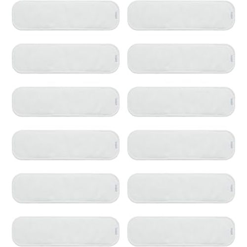 babygoal Reusable Cloth Diaper Inserts 12 Pack, Absorbent & Breathable 3-Layer Microfiber Inserts for babygoal Newborn Cloth Diapers, Small Size