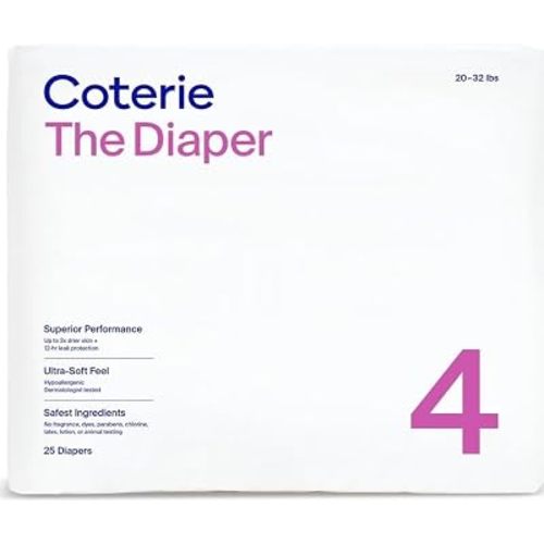 Coterie Size 4 Diapers, 25 CT
