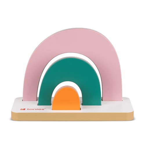 tonies Mini Tabletop Shelf - Rainbow, stores up to 25 Tonies , Age Group 3+
