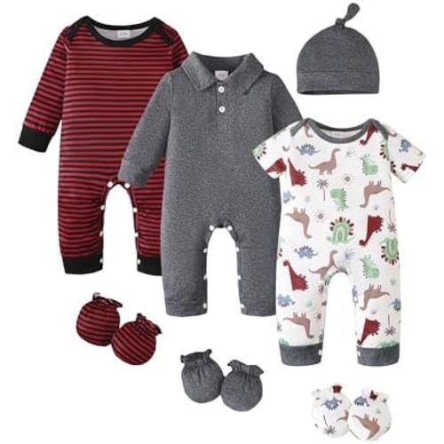 Preemie Baby Boy Clothes Newborn Essentials Outfits Romper 10 PCS