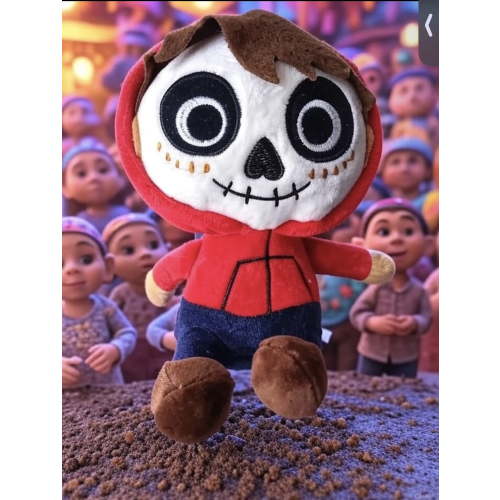 Disney Pixar Coco Miguel Plush Toy Red Hoodie Soft Huggable 8 Inch