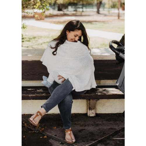 The Ivory Cocoon™ Breathable Nursing Cover
