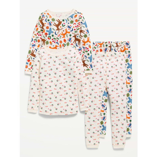 Printed Snug-Fit Pajama 4-Piece for Toddler & Baby