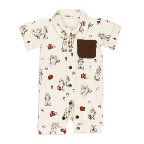 Adventure Paddington™ | Organic S/Sleeve Coverall – L'ovedbaby