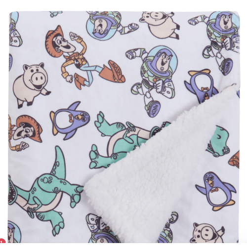 NoJo Disney Toy Story Play All Day Sherpa Baby Blanket - Woody, Buzz, – NoJo Baby & kids