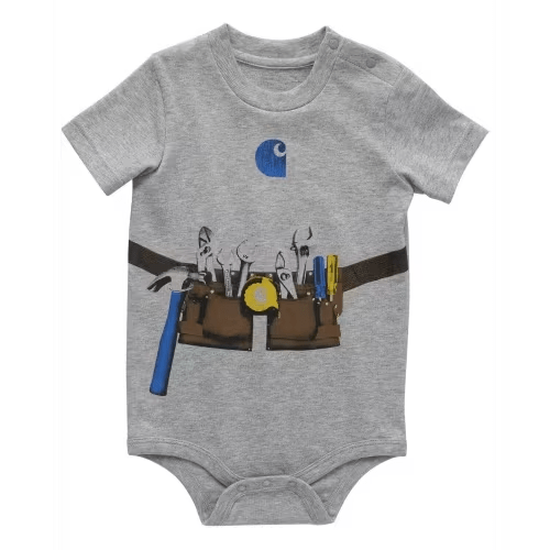 Carhartt Infant Boys' Short Sleeve Toolbelt Onesie