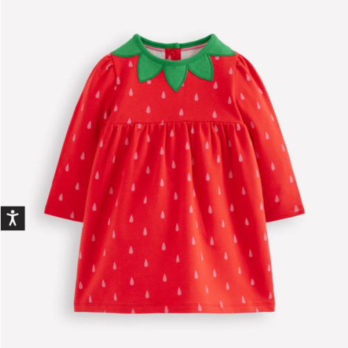 Novelty Sweatshirt Dress-Strawberry Tart Red | Boden USA