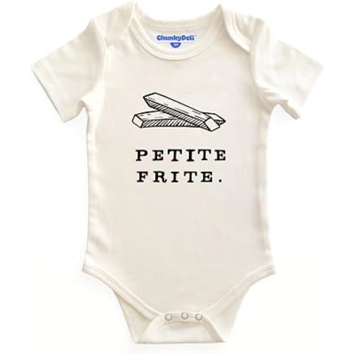 BlueMilk Chunky Deli Baby + Newborn 100% Cotton Bodysuit Girls & Boys Foodie Inspired Graphic Romper