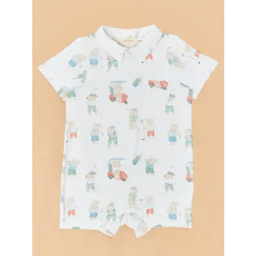 Tee Time Teddys Polo Shortie Romper