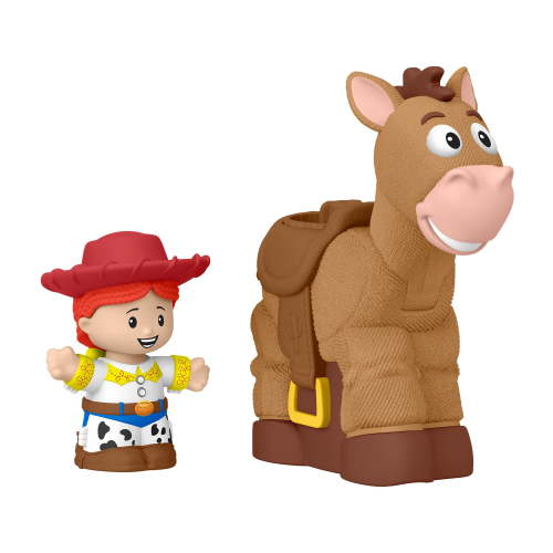 Fisher-Price Little People Disney Pixar Toy Story Bobbin’ Bullseye & Jessie, Toddler Figure Set