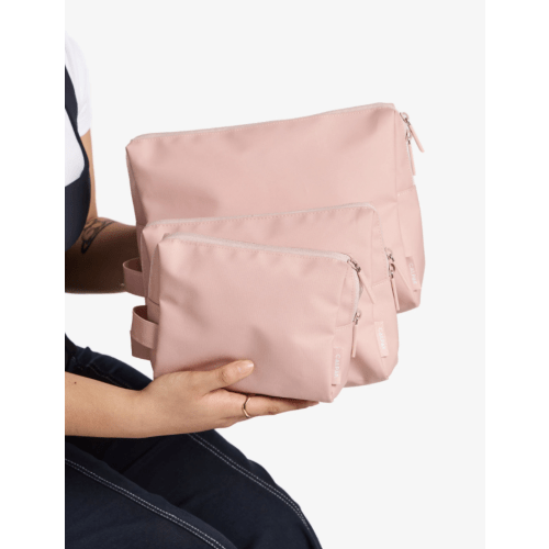 Diaper Bag pouches - Water Resistant - Pink Sand