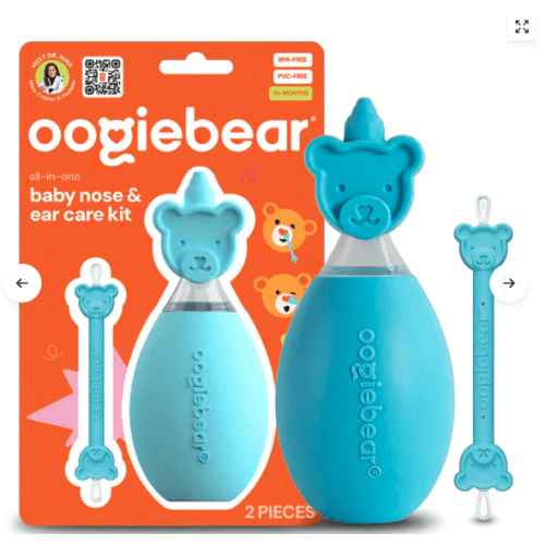 oogiebear Baby Nose and Ear Wax Cleaning Kit: Baby Nasal Aspirator & Booger Picker