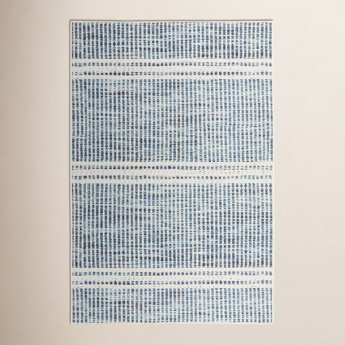 Malta Blue Machine Washable Rug