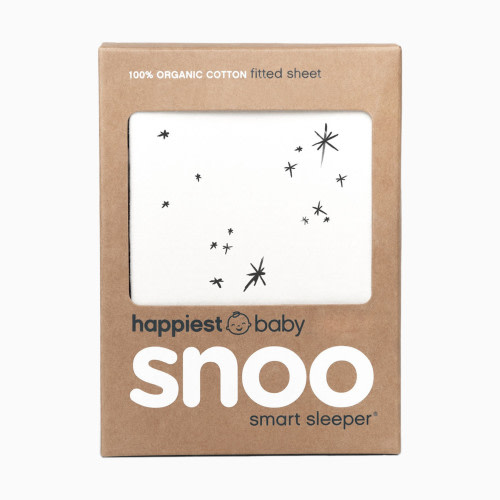 Happiest Baby 100% Organic Cotton SNOO Baby Bassinet Fitted Sheet - Ivory Galaxy