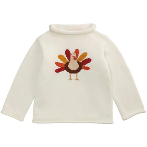 Mud Pie Boys Mud Pie Kids Thanksgiving Turkey Rollneck Sweater